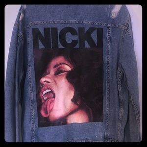 Graphic Back Jean Jacket